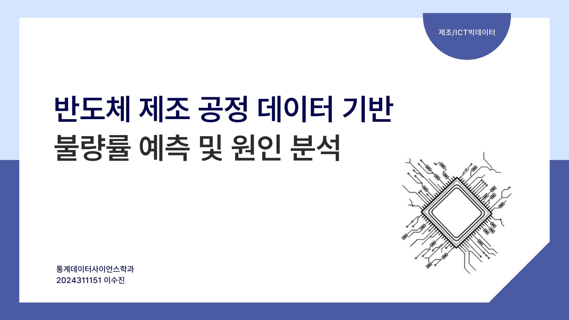 반도체 제조 공정 데이터 기반 불량률 예측 및 원인 분석 커버 이미지