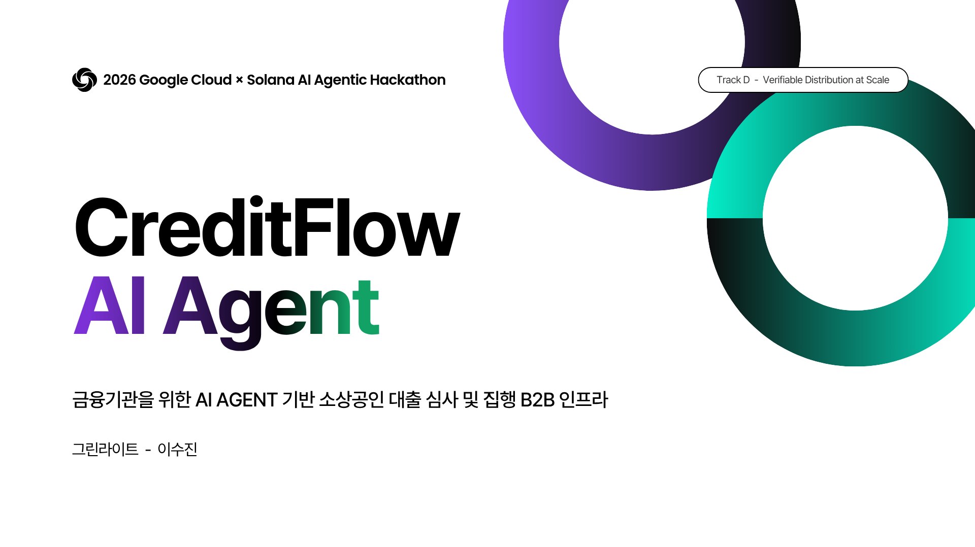 금융기관을 위한 소상공인 소액대출 심사 및 집행 AI Agent 구현 커버 이미지